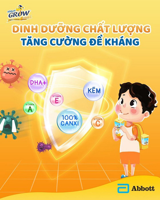 Sữa Abbott Grow 4 lon 1.7kg cho trẻ từ 2 tuổi