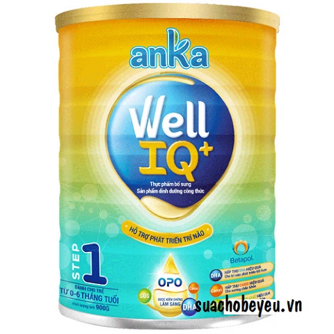 sữa Anka Well IQ số 1 lon 900g, cho trẻ 0-6 tháng tuổi