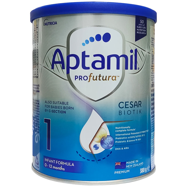 Sữa Aptamil New Zealand số 1 lon 380g cho trẻ 0-12 tháng