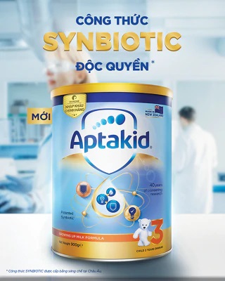 Sữa Aptakid nhập khẩu new zealand số 3 cho trẻ từ 2 tuổi