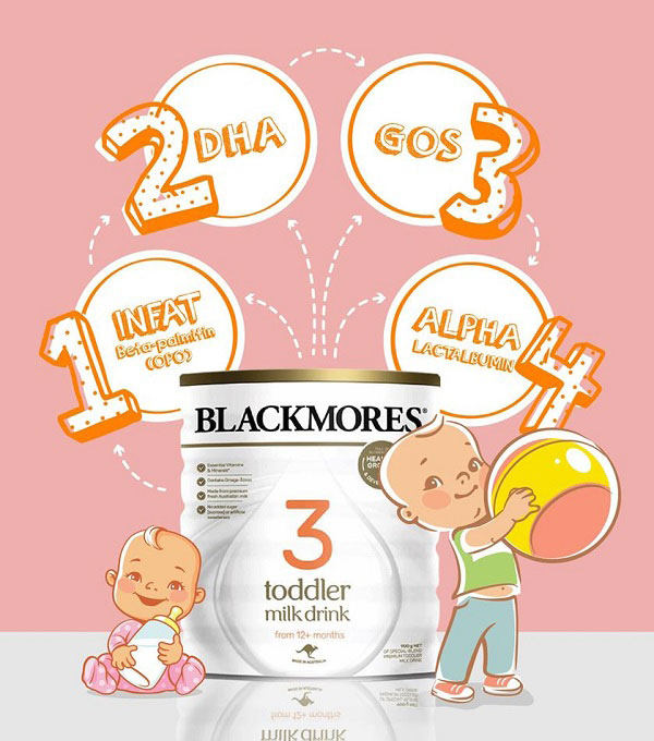 Sữa Blackmores Úc số 3 cho trẻ từ 12 tháng, 900g
