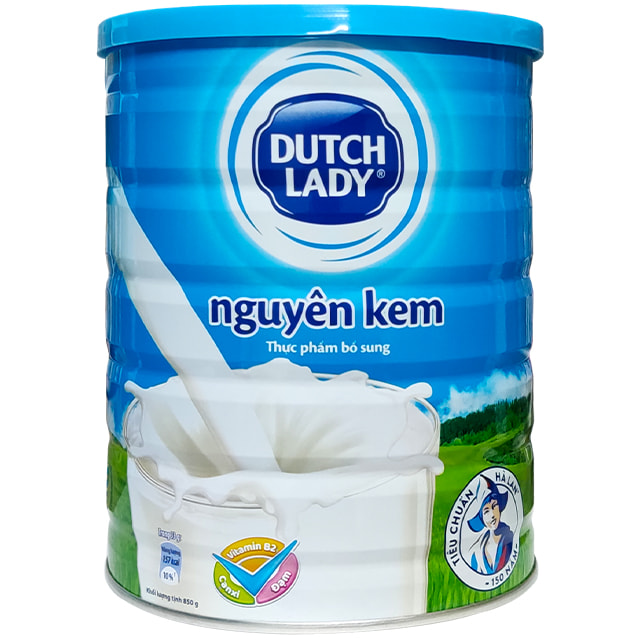 Sữa bột nguyên kem Cô Gái Hà Lan lon 850g