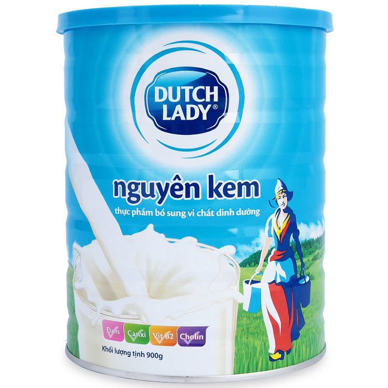 Sữa bột nguyên kem Cô Gái Hà Lan lon 900g