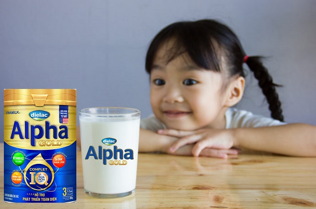 Sữa Dielac Alpha Gold số 3 lon 850g cho trẻ 1-2 tuổi