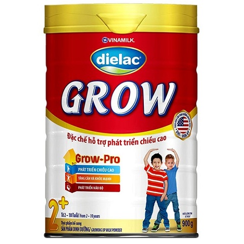 sữa dielac grow 2+ lon 900g cho trẻ trên 2-10 tuổi