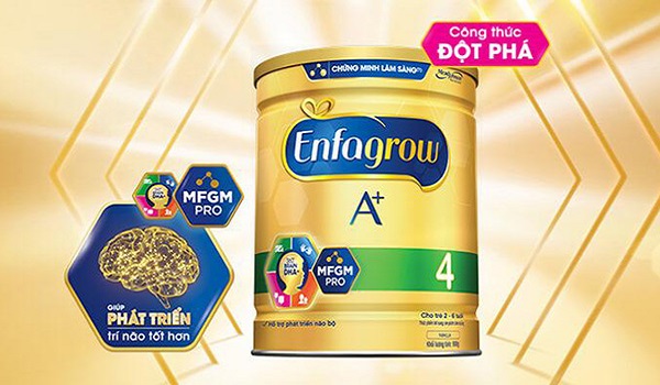 Sữa Enfagrow A + số 4 lon 1.7kg cho trẻ 2 đến 6 tuổi