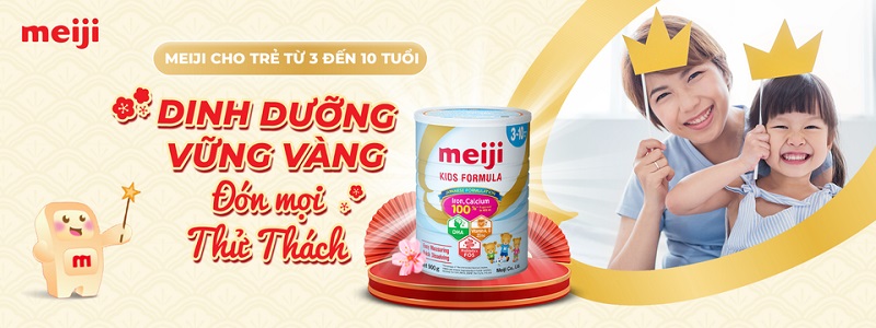 Sữa Meiji Kids Formula 900g cho trẻ 3-10 tuổi nhập khẩu