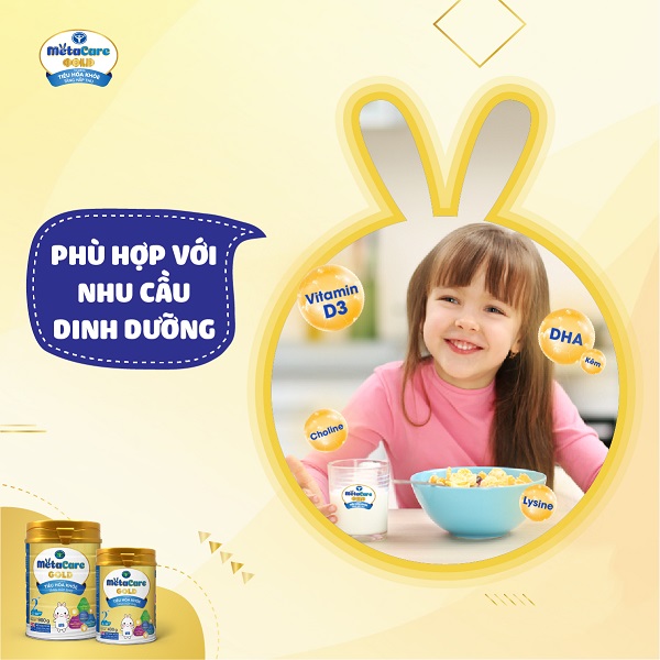 Sữa MetaCare Gold 1+ lon 900g cho trẻ 1-2 tuổi 