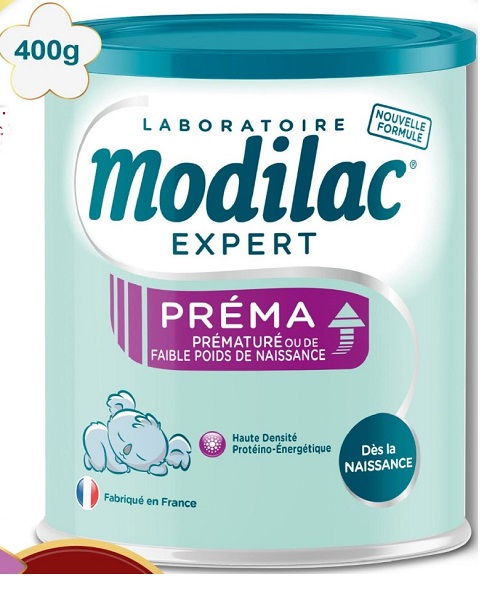 Sữa bột Modilac Expert Prema trẻ sinh non thiếu tháng nhẹ cân lon 400g