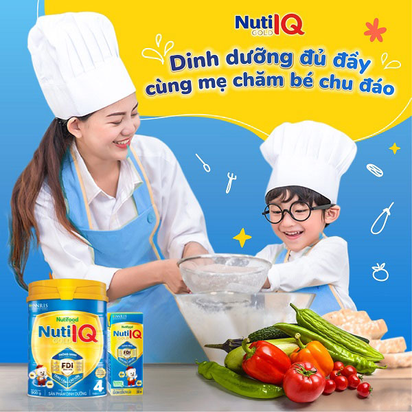 Sữa Nuti IQ Gold số 4 lon 1.5kg cho trẻ 2-6 tuổi