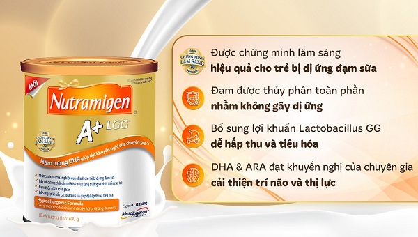 Sữa Nutramigen A+ 400g cho trẻ dị ứng đạm cho trẻ 0-12 tháng