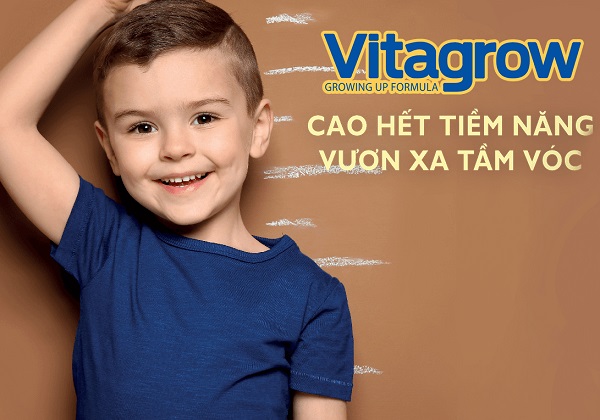 Sữa pha sẵn Vitagrow 110ml phát triển chiều cao cho trẻ từ 1 tuổi