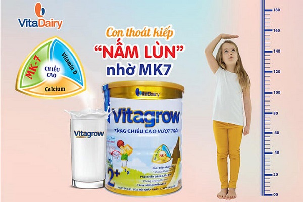 Sữa pha sẵn Vitagrow 110ml phát triển chiều cao cho trẻ từ 1 tuổi