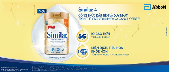 Sữa Similac iq số 4 lon 900g cho trẻ 2-6 tuổi