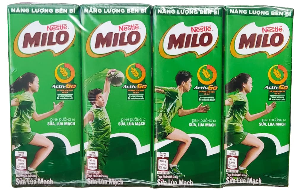 Sữa Milo có đường hộp 180ml