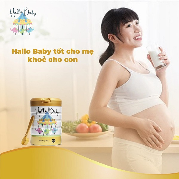 Sữa Hallo Baby mama lon 800g cho mẹ mang thai