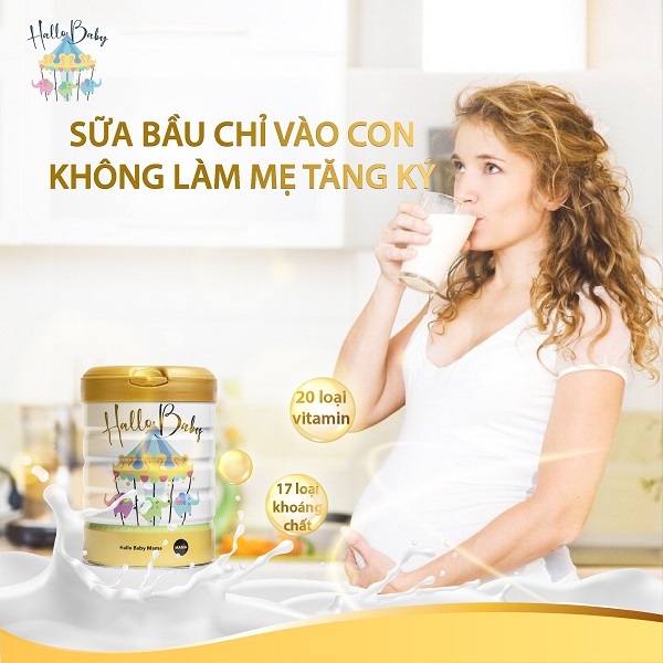 Sữa Hallo Baby mama lon 800g cho mẹ mang thai