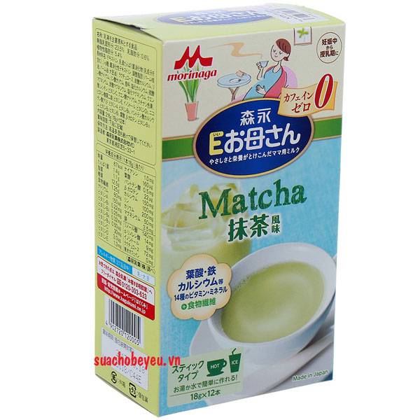 Sữa bầu Morinaga nội địa nhật bản vị matcha