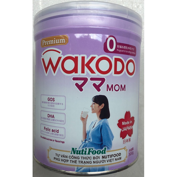 sữa cho mẹ mang thai wakodo mom lon 300g sữa cho ba bầu