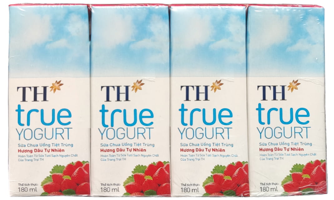 Sữa chua uống TH hương dâu 180ml