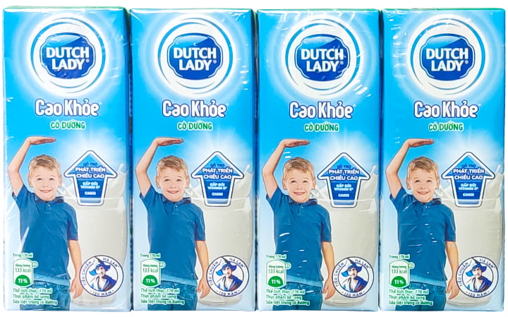 Sữa Cô Gái Hà Lan Cao Khoẻ có đường hộp 170ml