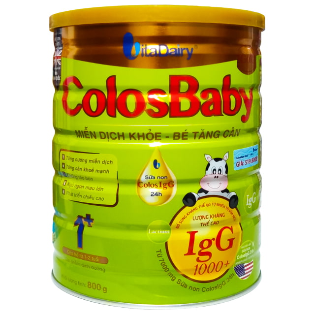 Sữa non colosbaby Gold 1+ cho trẻ 1-2 tuổi lon 800g