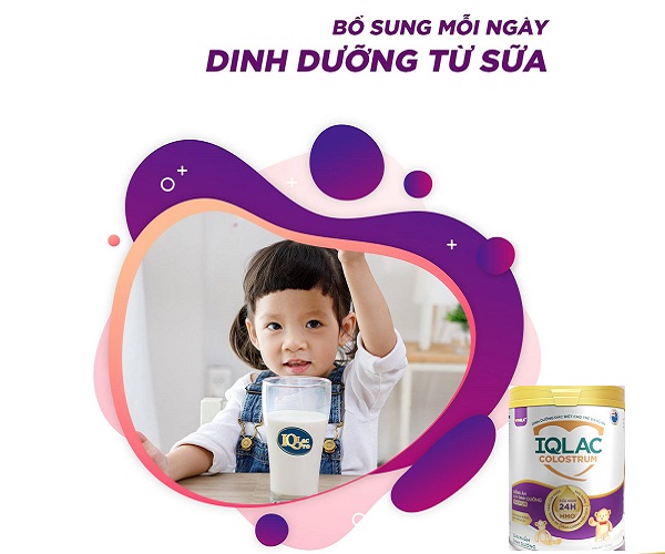 Sữa IQlac Colostrum Premium lon 400g cho trẻ biếng ăn Suy dinh dưỡng