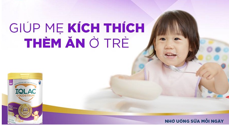 Sữa IQlac Colostrum Premium lon 800g cho trẻ biếng ăn suy dinh dưỡng