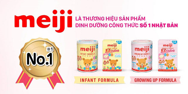 Thùng Sữa Meiji infant formula nhập khẩu cho trẻ 0-1 tuổi