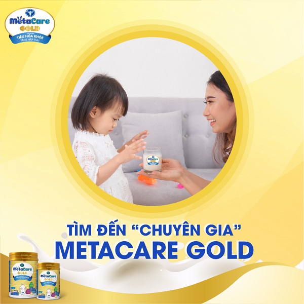 Sữa MetaCare Gold 2+ lon 900g cho trẻ 2-10 tuổi