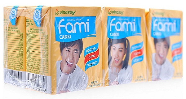 Sữa đậu nành Fami canxi hộp 200 ml