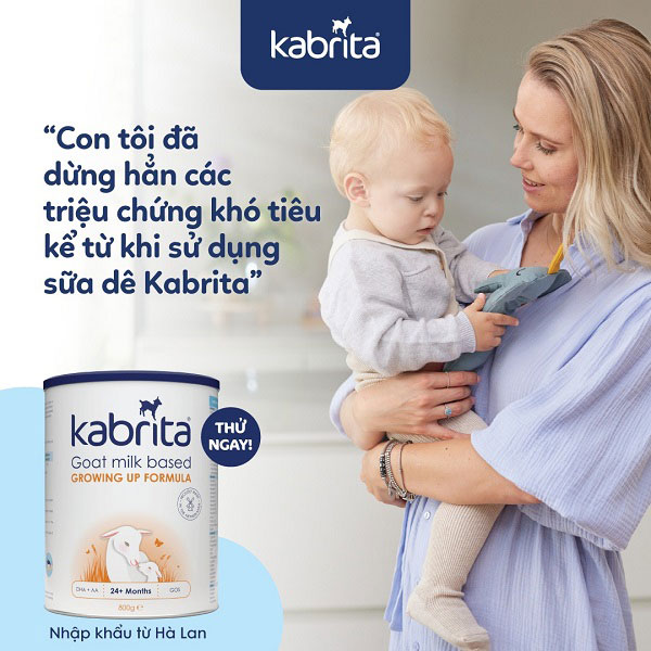 Sữa dê Kabrita số 2 lon 800g cho trẻ 12-24 tháng