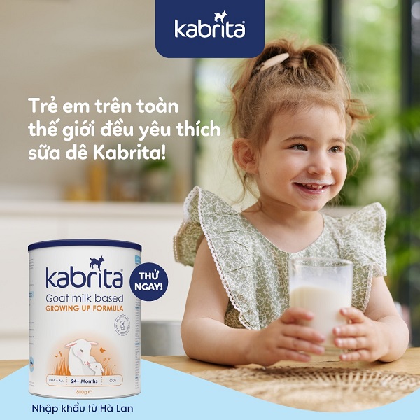 Sữa dê Kabrita số 2 lon 800g cho trẻ 12-24 tháng