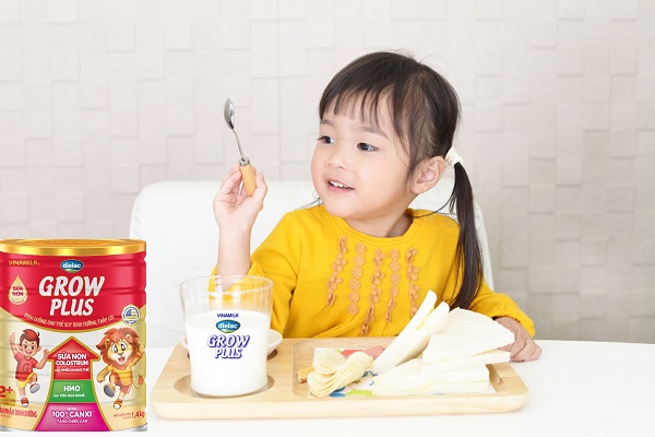 Sữa Dielac Grow Plus 1+  lon 850g cho trẻ 1-2 tuổi