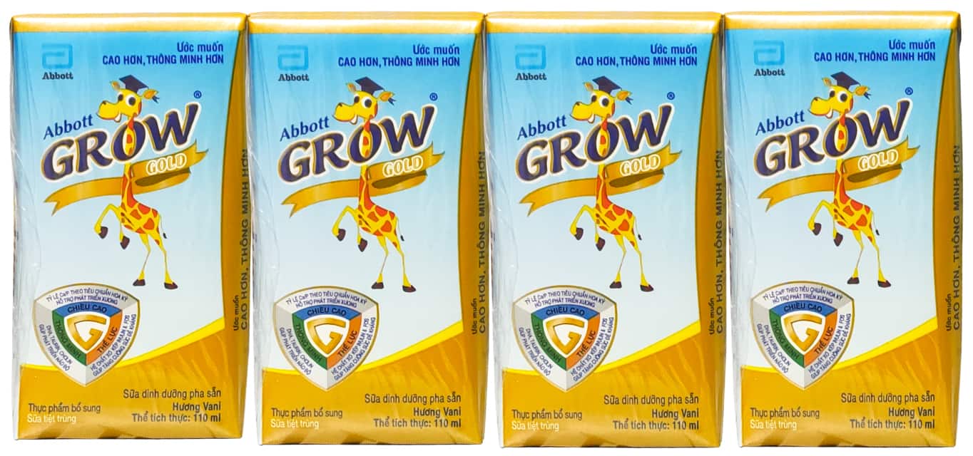 Sữa dinh dưỡng pha sẵn abbott grow gold hộp 110ml