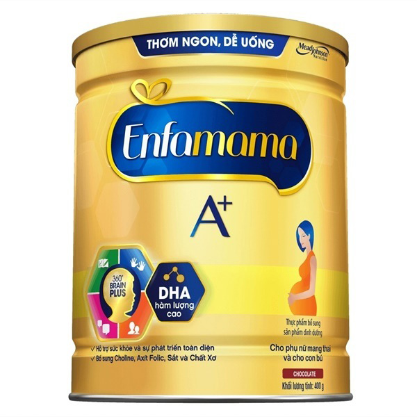 sữa enfamama cho mẹ bầu hương socola, lon 400g