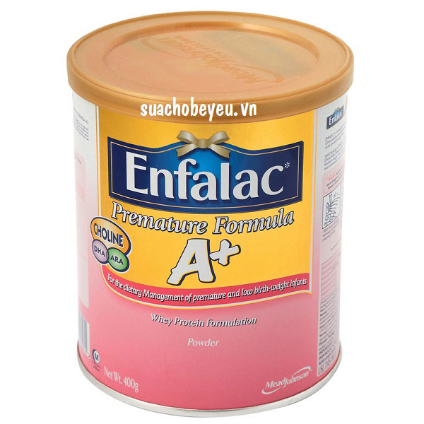 sữa enfalac premature 400g cho trẻ sinh non, nhẹ cân