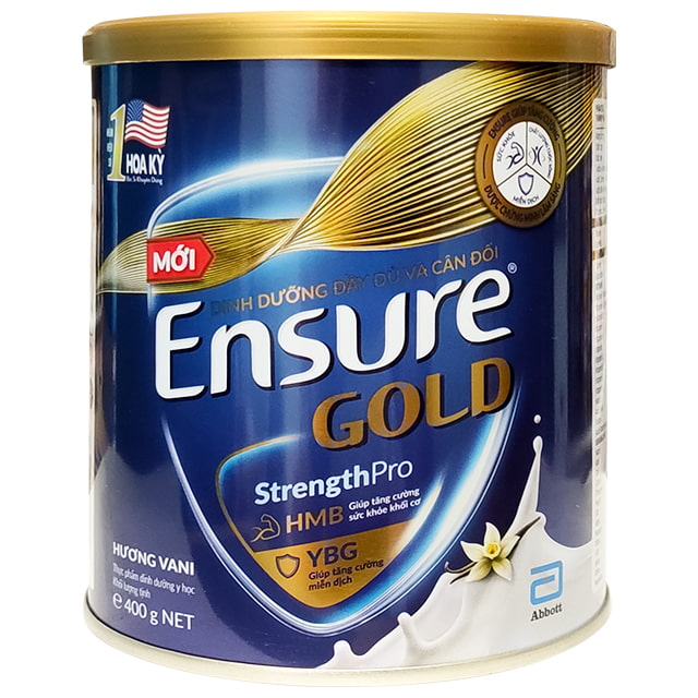 sữa bột ensure gold lon 400g hương vani