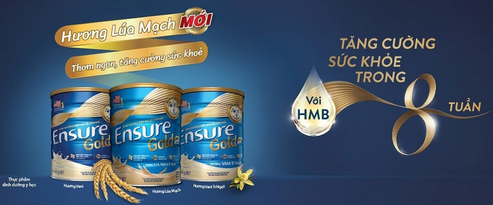 Sữa Ensure Gold hương lúa mạch lon 850g