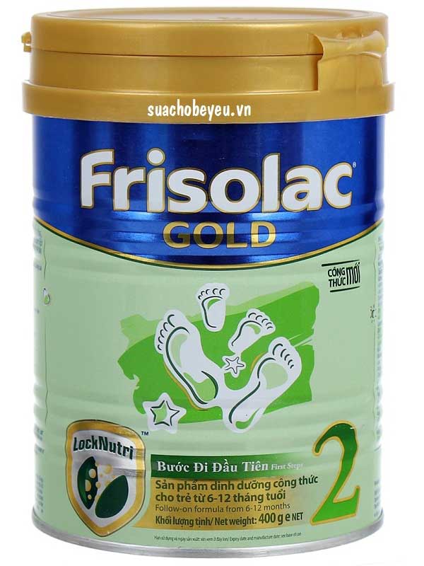 sữa frisolac gold 2 lon 400g cho trẻ 6-12 tháng tuổi