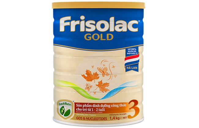 Sữa Frisolac Gold 3 lon 1,4kg cho trẻ 1-2 tuổi