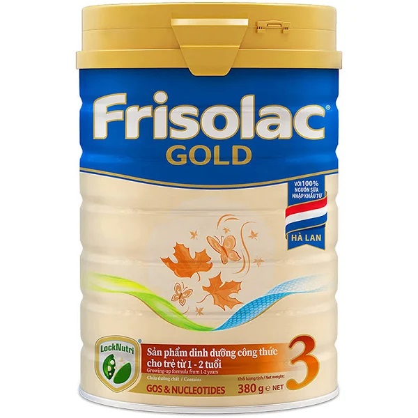 Sữa Frisolac Gold 3 lon 380g cho trẻ 1-2 tuổi