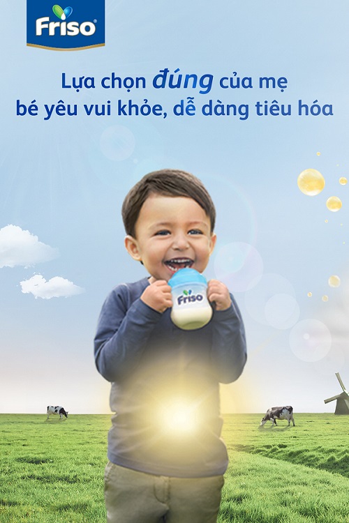 Thùng sữa Frisolac Gold 3 lon 1.4kg cho bé 1-2 tuổi