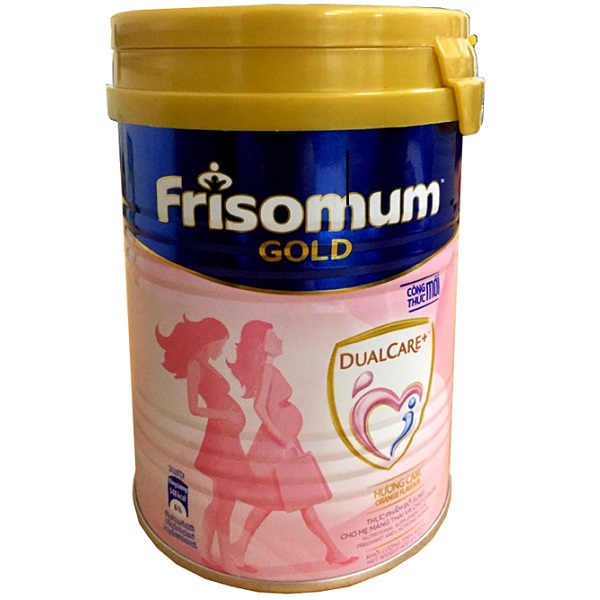 sữa cho mẹ mang thai friso mum gold hương cam lon 400g