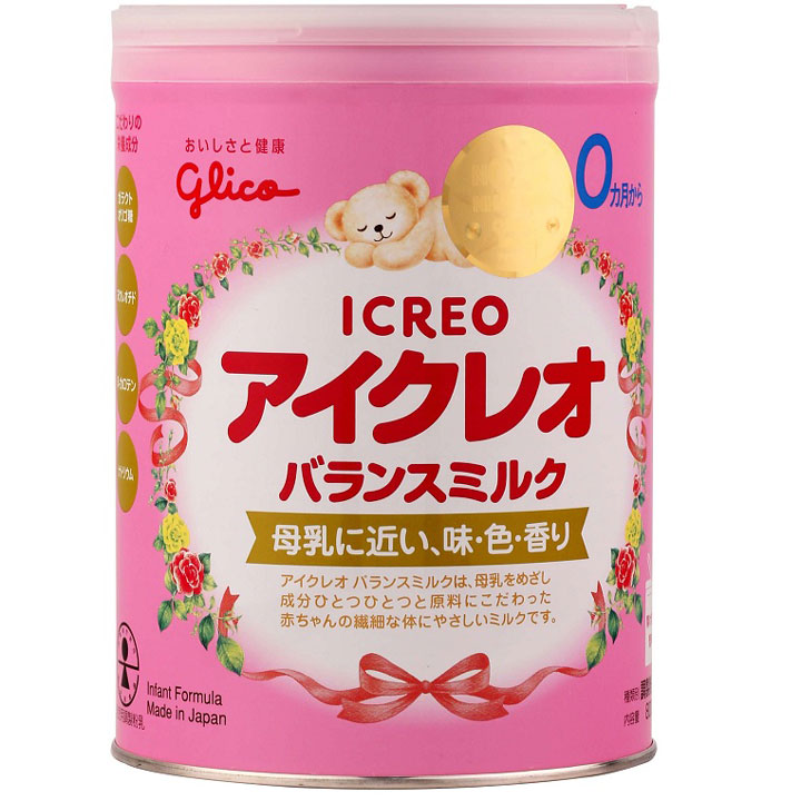 sữa glico icreo số 0 lon 800g cho trẻ 0-12 tháng nội địa nhật bản