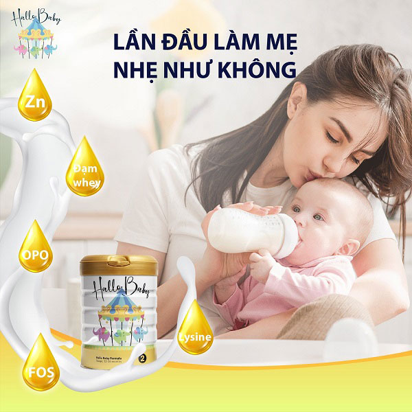 Sữa Hallo Baby số 1 lon 800g trẻ 0-12 tháng