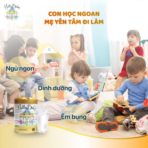 Sữa Hallo Baby số 3 lon 800g trẻ từ 24 tháng
