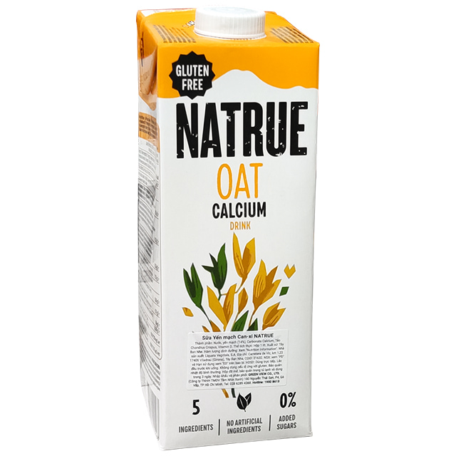Sữa hạt Natrue Oat calcium yến mạch canxi hộp 1 lít