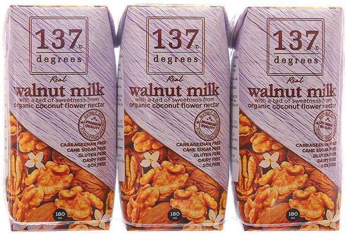 Sữa hạt óc chó nguyên chất 137 Degrees hộp 180ml