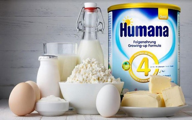 sữa Humana Gold số 4 lon 800 dành cho trẻ 2 đến 12 tuổi